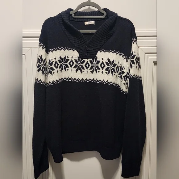 H2H Men’s Slim Fit Casual Christmas Sweater - Picture 6 of 8